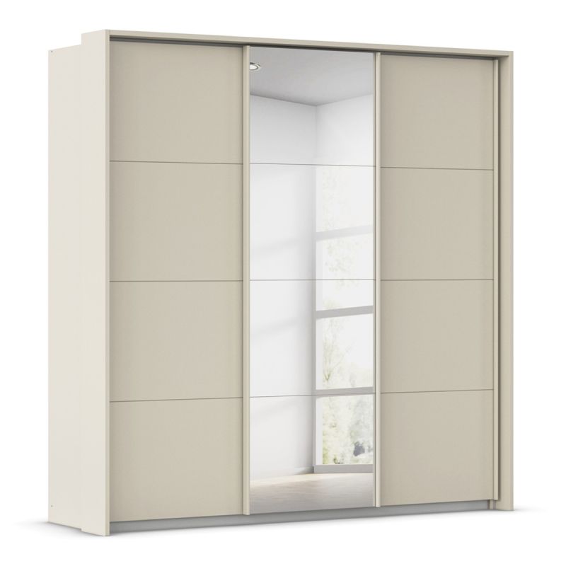 Kledingkast Kick B211xH214cm Champagne incl. passe-partout, 3 legplanken en 3 roedes