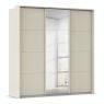 Kledingkast Kick B211xH214cm Champagne incl. passe-partout, 3 legplanken en 3 roedes
