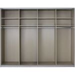 Kledingkast Synco B271xH230cm Grijs metallic incl. 8 legplanken en 4 roedes