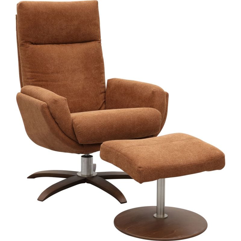 Fauteuil Thomas met hocker Lokka