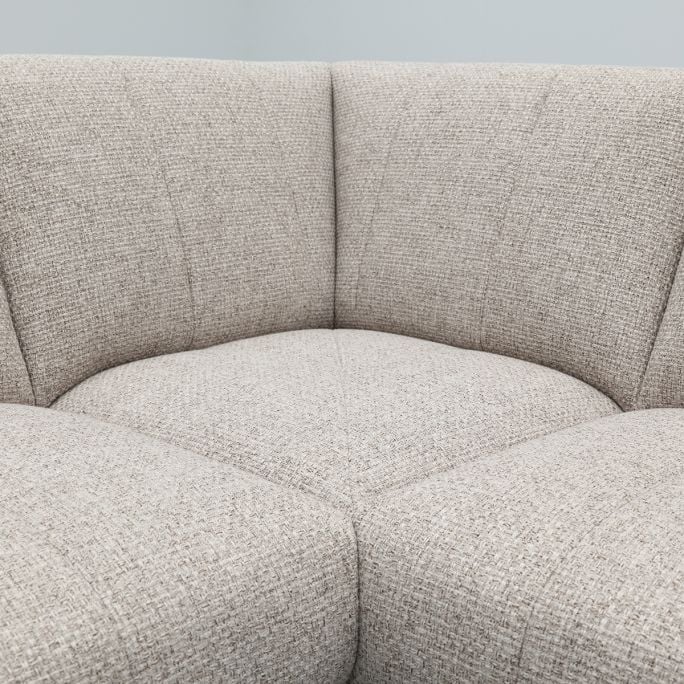 Bank Olivia Longchair links + 2,5-zits + hoekziteiland groot rechts