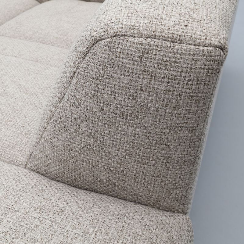 Bank Olivia Longchair links + 2,5-zits + hoekziteiland groot rechts