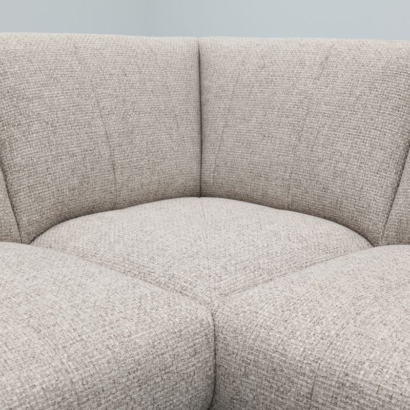 Bank Olivia Longchair links + 2,5-zits + hoekziteiland groot rechts