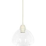 Hanglamp BISHO 3L D30x14 cm glas helder - crème