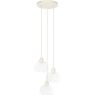 Hanglamp BISHO 3L D30x14 cm glas helder - crème