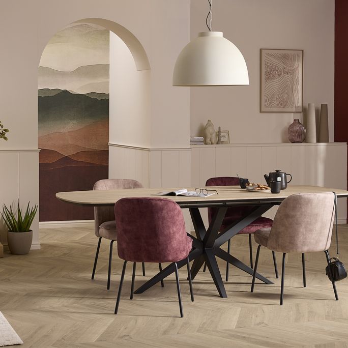 Eetkamerstoel Laura Wine Red