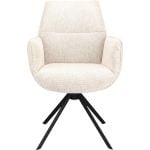 Eetkamerstoel Odin met arm Linnen