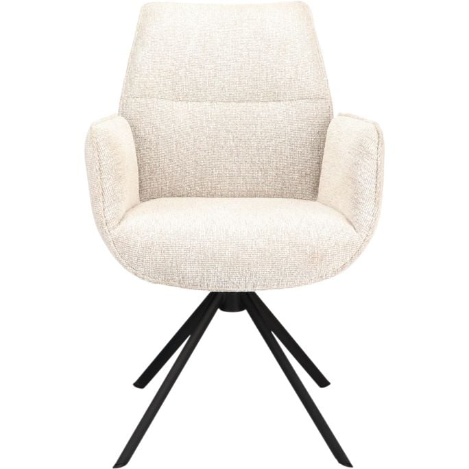 Eetkamerstoel Odin met arm Linnen