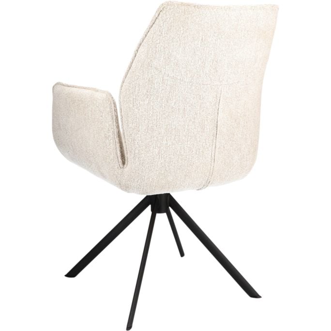 Eetkamerstoel Odin met arm Linnen