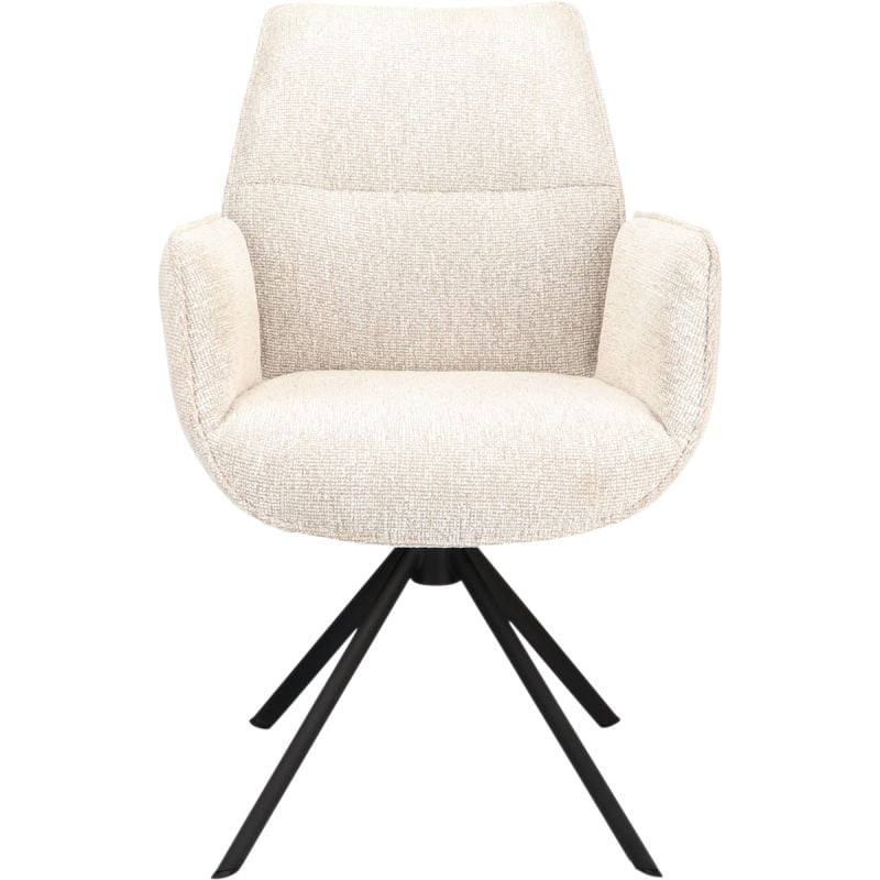 Eetkamerstoel Odin met arm Linnen