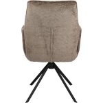 Eetkamerstoel Odin met arm in stof Movie Taupe