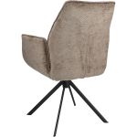 Eetkamerstoel Odin met arm in stof Movie Taupe