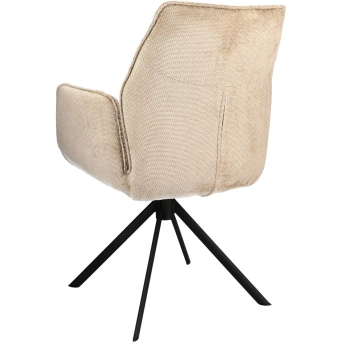 Eetkamerstoel Odin met arm in stof Movie Desert