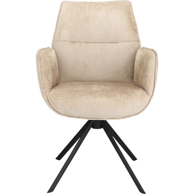 Eetkamerstoel Odin met arm in stof Movie Desert