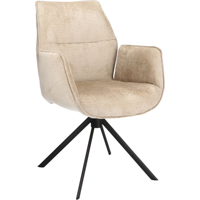 Eetkamerstoel Odin met arm in stof Movie Desert