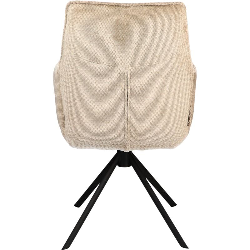 Eetkamerstoel Odin met arm in stof Movie Desert