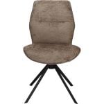 Eetkamerstoel Odin zonder arm in stof Movie Taupe