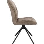 Eetkamerstoel Odin zonder arm in stof Movie Taupe