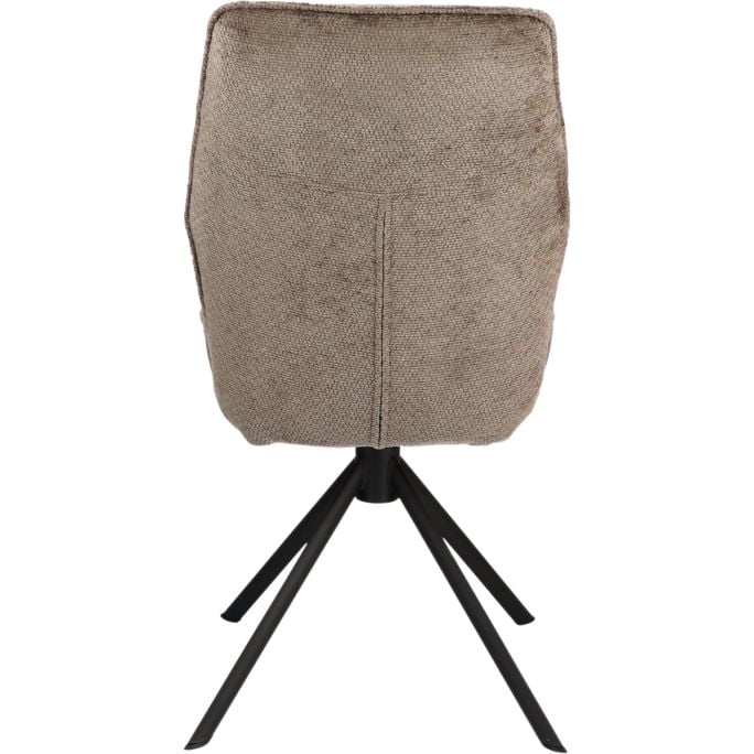Eetkamerstoel Odin zonder arm in stof Movie Taupe