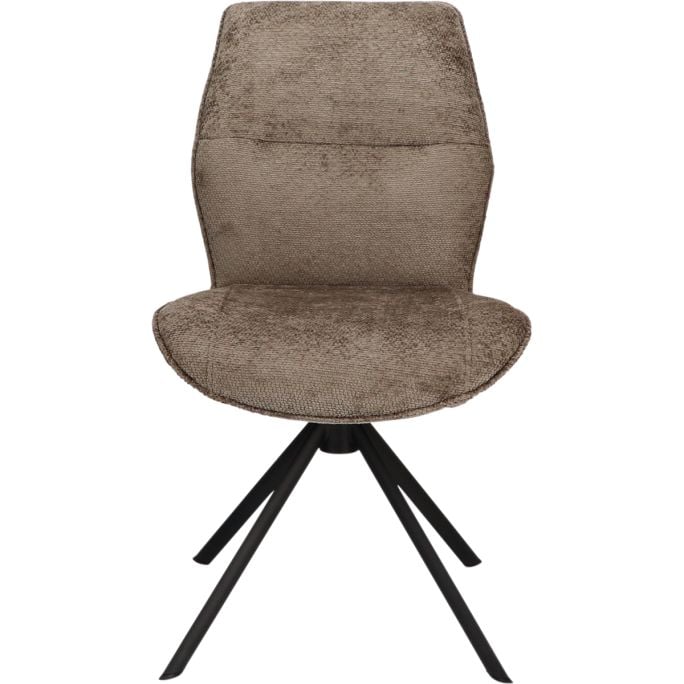 Eetkamerstoel Odin zonder arm in stof Movie Taupe