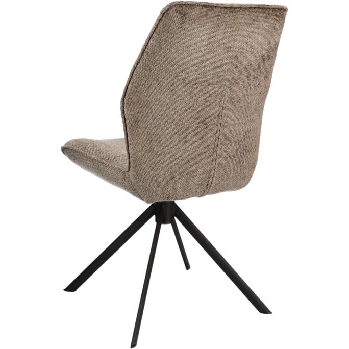 Eetkamerstoel Odin zonder arm in stof Movie Taupe