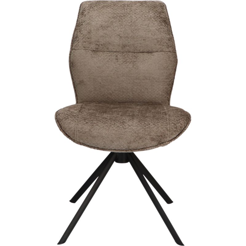 Eetkamerstoel Odin zonder arm in stof Movie Taupe