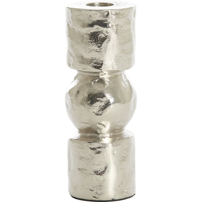 Kandelaar Akta Ruw Nikkel 15 Cm