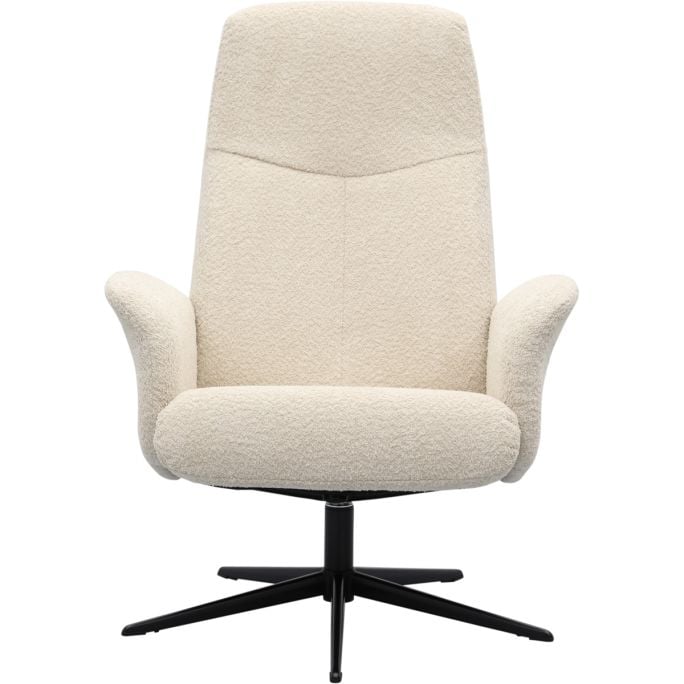 Relaxfauteuil Brixton in stof Teddy Beige