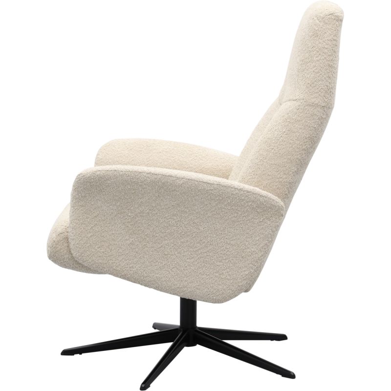Relaxfauteuil Brixton in stof Teddy Beige
