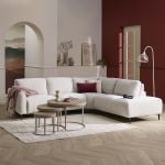 Bank Maily 2,5-zits arm links met 1 elek. relax (ééndelig) + hoekziteiland rechts