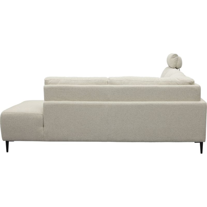 Bank Maily 2,5-zits arm links met 1 elek. relax (ééndelig) + hoekziteiland rechts