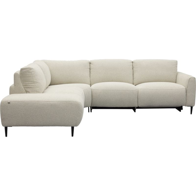 Bank Maily Hoekziteiland links + 2,5-zits arm rechts met 1 elek. relax (ééndelig)