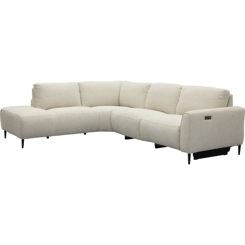 Bank Maily Hoekziteiland links + 2,5-zits arm rechts met 1 elek. relax (ééndelig)