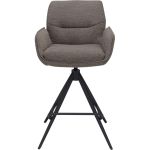 Barstoel Bowie met arm zithoogte 65cm Brown