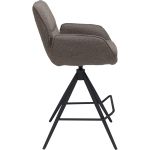 Barstoel Bowie met arm zithoogte 65cm Brown