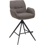 Barstoel Bowie met arm zithoogte 65cm Brown