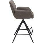 Barstoel Bowie met arm zithoogte 65cm Brown