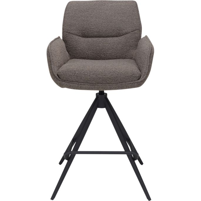 Barstoel Bowie met arm zithoogte 65cm Brown