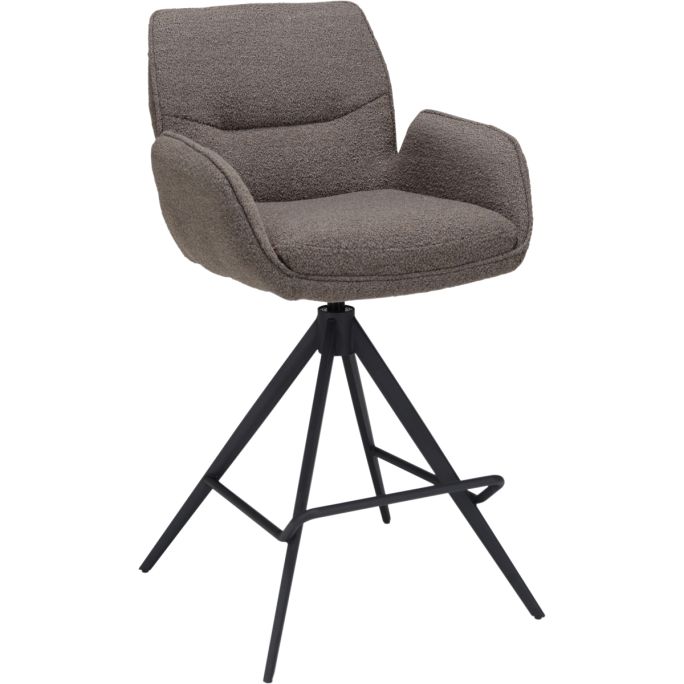 Barstoel Bowie met arm zithoogte 65cm Brown