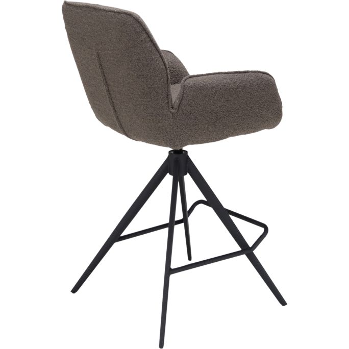 Barstoel Bowie met arm zithoogte 65cm Brown