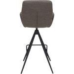 Barstoel Bowie met arm zithoogte 80cm Brown