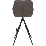 Barstoel Bowie met arm zithoogte 80cm Brown
