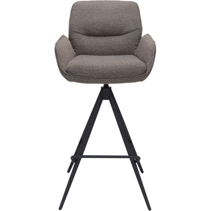 Barstoel Bowie met arm zithoogte 80cm Brown