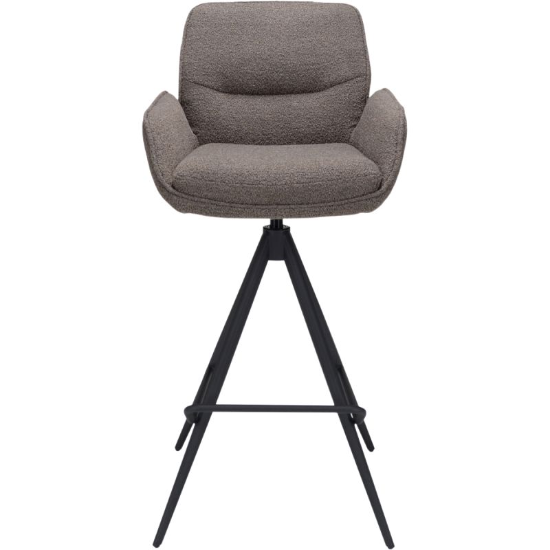 Barstoel Bowie met arm zithoogte 80cm Brown