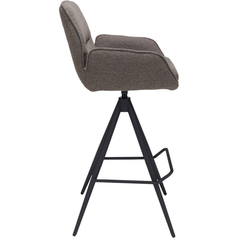 Barstoel Bowie met arm zithoogte 80cm Brown