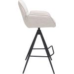 Barstoel Bowie met arm zithoogte 80cm Naturel