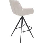 Barstoel Bowie met arm zithoogte 80cm Naturel