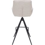 Barstoel Bowie met arm zithoogte 80cm Naturel