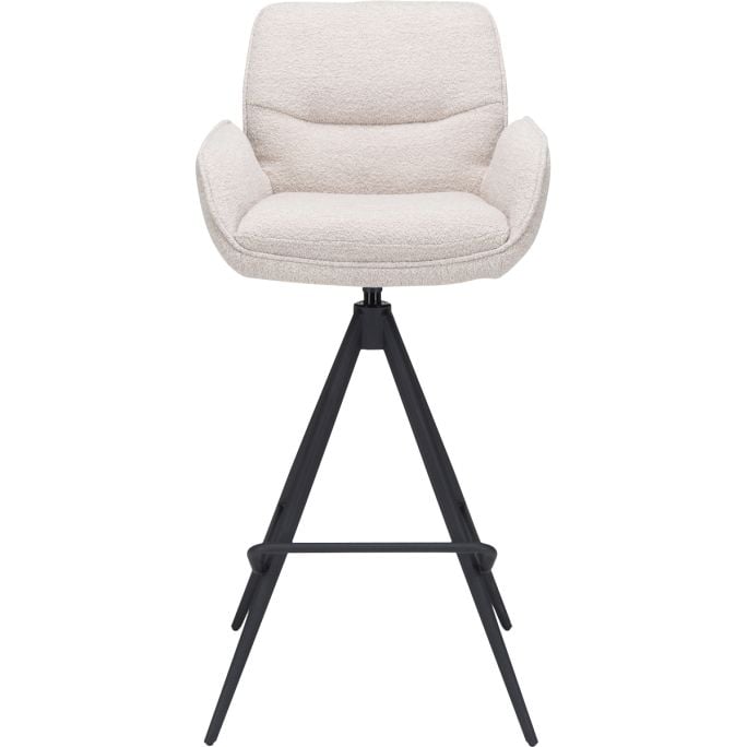 Barstoel Bowie met arm zithoogte 80cm Naturel