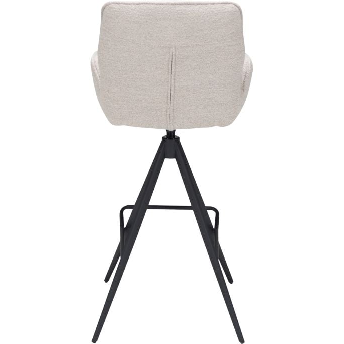 Barstoel Bowie met arm zithoogte 80cm Naturel
